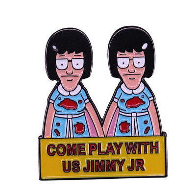 C1272 Καρφίτσες κοσμημάτων ταινιών τρόμου για σακίδια Καρφίτσες από σμάλτο πέτο και καρφίτσες για γυναικείες τσάντες Σήμα δώρα φίλου