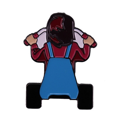 C1272 Καρφίτσες κοσμημάτων ταινιών τρόμου για σακίδια Καρφίτσες από σμάλτο πέτο και καρφίτσες για γυναικείες τσάντες Σήμα δώρα φίλου