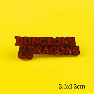 Značka Dungeon And Dragons Igla D20 DnD 20-strane kockice Broševi i pribadače Značke RPG igra Igra kockice Dekoracija torbe za odjeću