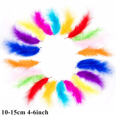 Πολλά είδη Πολύχρωμοι συνδυασμοί Φτερά στρουθοκαμήλου Χήνα Χειροτεχνία Κοτόπουλο φασιανό Γαλοπούλα Φτερό παγωνιού Αξεσουάρ χειροτεχνίας