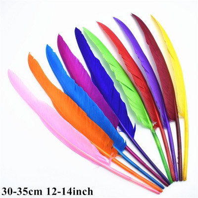 Πολλά είδη Πολύχρωμοι συνδυασμοί Φτερά στρουθοκαμήλου Χήνα Χειροτεχνία Κοτόπουλο φασιανό Γαλοπούλα Φτερό παγωνιού Αξεσουάρ χειροτεχνίας