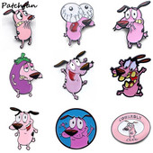 AD759 Patchfan Kawaii Dog Zinc Charm Cartoon Igle Para Košulja Kaput Broševi Odjeća Ruksak Dodaci Metalni nakit Značke