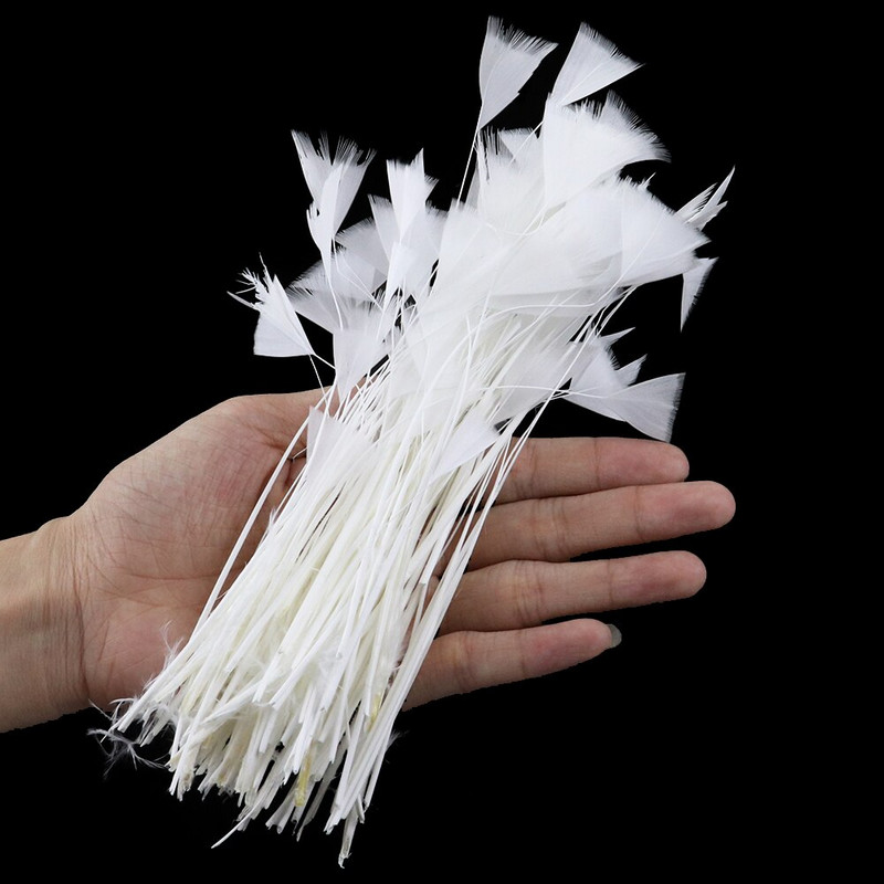 Természetes fehér tollak kézművesekhez Esküvő Lakásdekoráció Strucc liba tollak Álomfogók Kiegészítők nagykereskedés