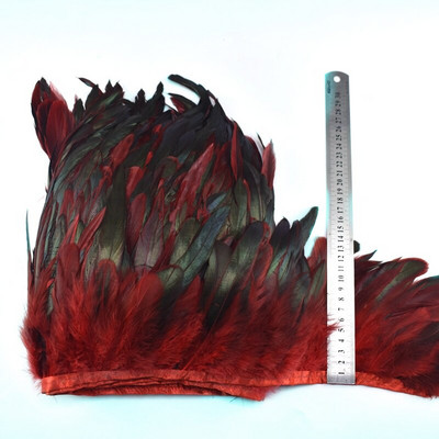 1-meetrine naturaalne Kukk Suled kaunistus narmad käsitöö plumadele 13-18cm must sulgedest lint DIY Rõivaste õmblemine Peokaunistused