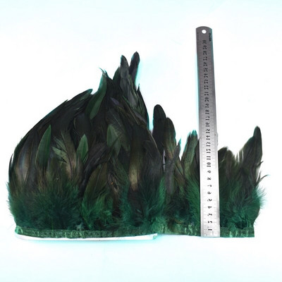 1-meetrine naturaalne Kukk Suled kaunistus narmad käsitöö plumadele 13-18cm must sulgedest lint DIY Rõivaste õmblemine Peokaunistused