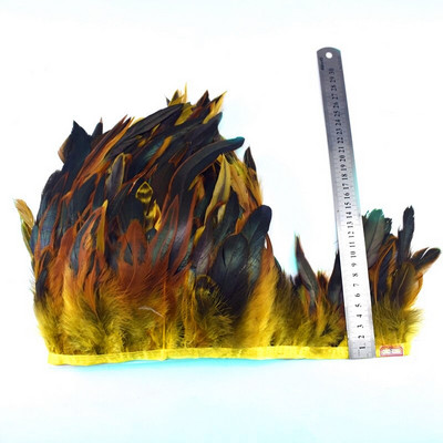 1-meetrine naturaalne Kukk Suled kaunistus narmad käsitöö plumadele 13-18cm must sulgedest lint DIY Rõivaste õmblemine Peokaunistused