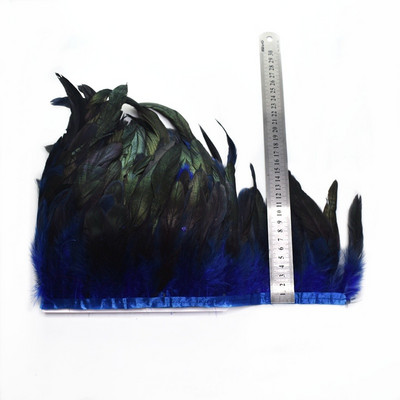 1-meetrine naturaalne Kukk Suled kaunistus narmad käsitöö plumadele 13-18cm must sulgedest lint DIY Rõivaste õmblemine Peokaunistused