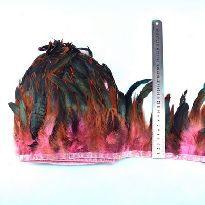 1-meetrine naturaalne Kukk Suled kaunistus narmad käsitöö plumadele 13-18cm must sulgedest lint DIY Rõivaste õmblemine Peokaunistused