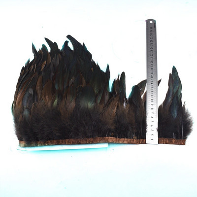 1-meetrine naturaalne Kukk Suled kaunistus narmad käsitöö plumadele 13-18cm must sulgedest lint DIY Rõivaste õmblemine Peokaunistused