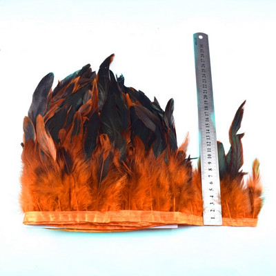 1-meetrine naturaalne Kukk Suled kaunistus narmad käsitöö plumadele 13-18cm must sulgedest lint DIY Rõivaste õmblemine Peokaunistused