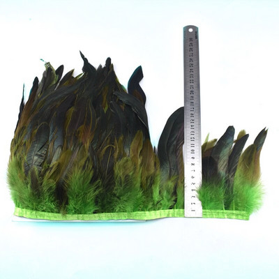 1-meetrine naturaalne Kukk Suled kaunistus narmad käsitöö plumadele 13-18cm must sulgedest lint DIY Rõivaste õmblemine Peokaunistused