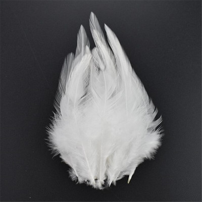 20 τμχ Φτερά λευκού φασιανού για χειροτεχνίες Φυσικό φτερό στρουθοκαμήλου Χήνα Τουρκία Plumes Dream Catcher Αξεσουάρ DIY διακόσμηση γάμου