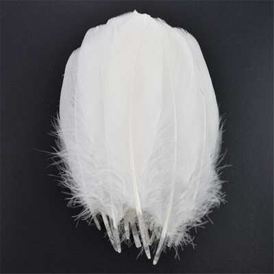 20 τμχ Φτερά λευκού φασιανού για χειροτεχνίες Φυσικό φτερό στρουθοκαμήλου Χήνα Τουρκία Plumes Dream Catcher Αξεσουάρ DIY διακόσμηση γάμου