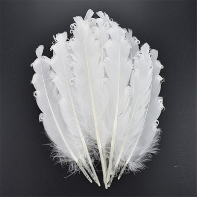20 τμχ Φτερά λευκού φασιανού για χειροτεχνίες Φυσικό φτερό στρουθοκαμήλου Χήνα Τουρκία Plumes Dream Catcher Αξεσουάρ DIY διακόσμηση γάμου