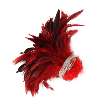 20/100τμχ Natural Crafts Feathers Plume Wedding Party Decor DIY Έγχρωμα Φτερά κόκορα Κοσμήματα Κατασκευή Αξεσουάρ Μαλλιών 13-18cm