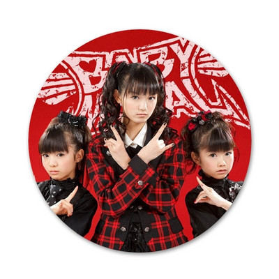 Babymetal japonų mergaičių metalo juosta Piktogramos Smeigtukai Ženkliuko apdaila Sagės Metaliniai ženkleliai kuprinei papuošti