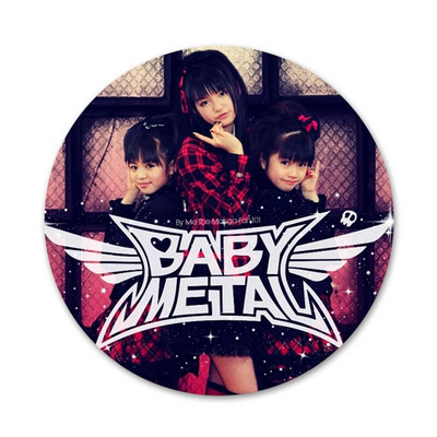 Babymetal japonų mergaičių metalo juosta Piktogramos Smeigtukai Ženkliuko apdaila Sagės Metaliniai ženkleliai kuprinei papuošti