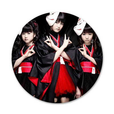 Babymetal japonų mergaičių metalo juosta Piktogramos Smeigtukai Ženkliuko apdaila Sagės Metaliniai ženkleliai kuprinei papuošti