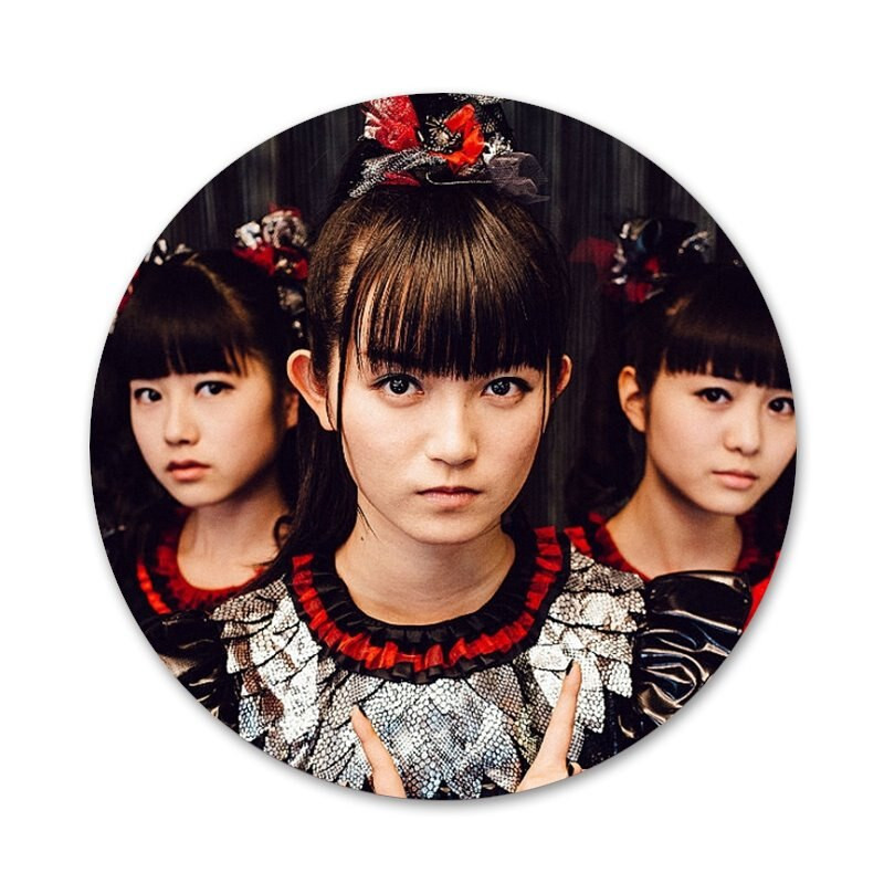Babymetal japonų mergaičių metalo juosta Piktogramos Smeigtukai Ženkliuko apdaila Sagės Metaliniai ženkleliai kuprinei papuošti