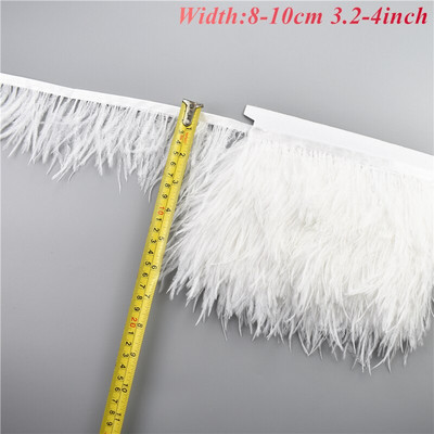 1 metras baltos juodojo fazano plunksnos drabužiams.