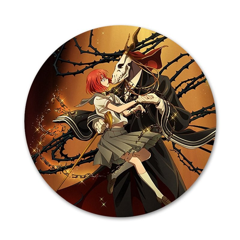 anime Senovės mago nuotakos ženklelis sagė smeigtukas Priedai drabužiams Kuprinės papuošimo dovana