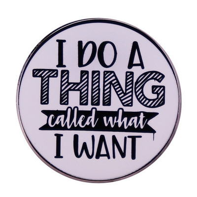 C3151 Quotations Series Igle za revere za ruksak Broševi za odjeću Emajlirane igle Značke na torbama Modni dodaci za nakit