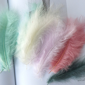 Φτερά γαλοπούλας 10-15cm Plumes Γαλοπούλα Marabou Feathers for Carnival Halloween Christmas DIY Craft Decor Feather headdress