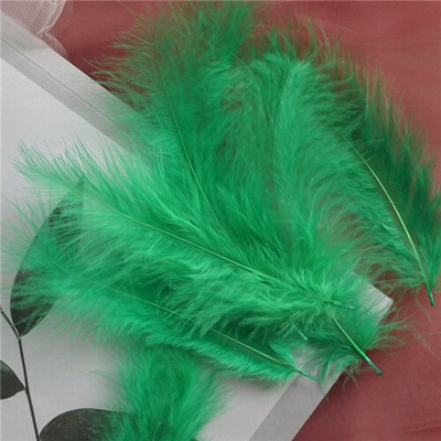 Пуешки пера, 10-15 см пера, пуешки пера от марабу за карнавал, Хелоуин, Коледа Направи си сам, занаятчийски декор, украшение за глава от пера