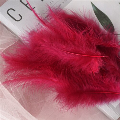 Пуешки пера, 10-15 см пера, пуешки пера от марабу за карнавал, Хелоуин, Коледа Направи си сам, занаятчийски декор, украшение за глава от пера