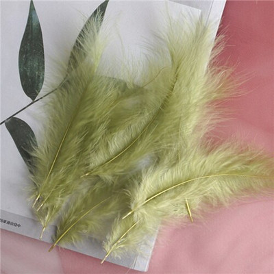 Пуешки пера, 10-15 см пера, пуешки пера от марабу за карнавал, Хелоуин, Коледа Направи си сам, занаятчийски декор, украшение за глава от пера