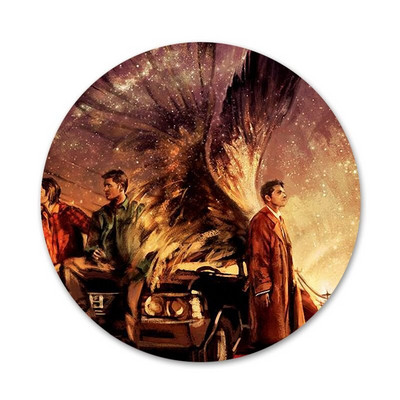 58 mm Supernatural Castiel Slikarske umjetničke ikone Igle Dekoracija znački Broševi Metalne značke za ukrašavanje ruksaka