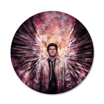 58 mm Supernatural Castiel Slikarske umjetničke ikone Igle Dekoracija znački Broševi Metalne značke za ukrašavanje ruksaka