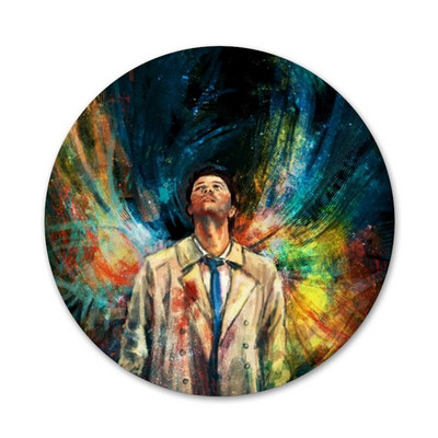 58 mm Supernatural Castiel Slikarske umjetničke ikone Igle Dekoracija znački Broševi Metalne značke za ukrašavanje ruksaka