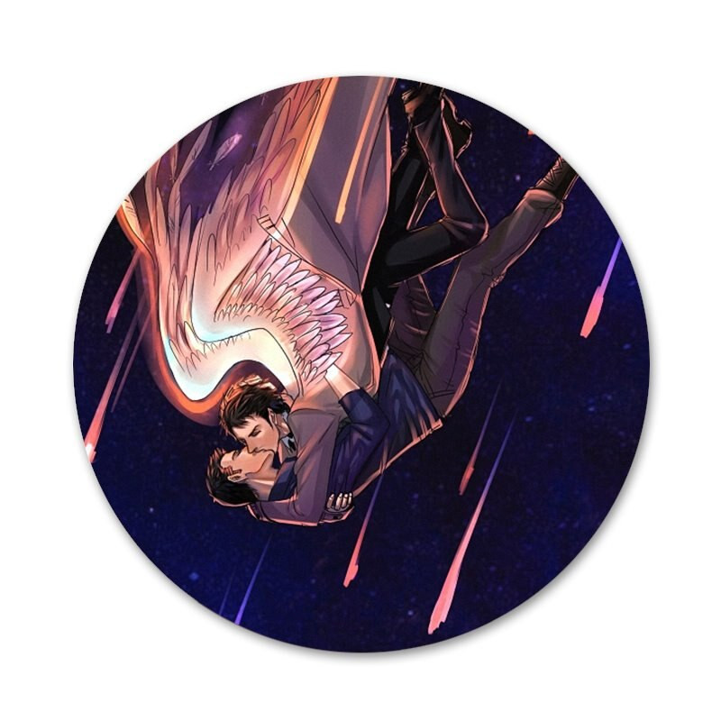 58 mm Supernatural Castiel Slikarske umjetničke ikone Igle Dekoracija znački Broševi Metalne značke za ukrašavanje ruksaka