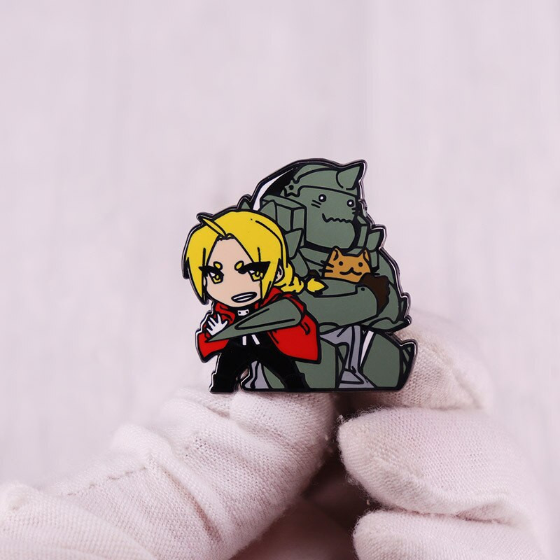 C2644 Fullmeatal Alchemist Edward Elric Anime smaltované špendlíky brošňa na oblečenie japonská manga kolekcia batoh odznak šperky