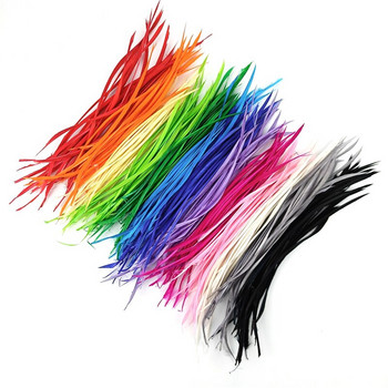 Продажба на едро 13-18 см боядисани гъши пера за занаяти Създаване на бижута Направи си сам занаятчийски аксесоари Цветни гъши пера Естествено перо