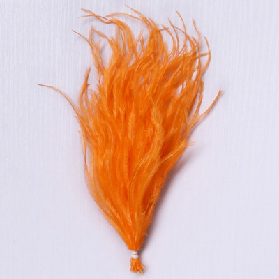 1 δέσμη φτερά στρουθοκαμήλου με νήμα βαμμένα πολύχρωμα 10-15/15-18 εκ. χνουδωτά λοφία για διακόσμηση τσάντας ρούχων Χειροτεχνία ραπτικής