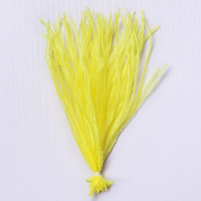 1 δέσμη φτερά στρουθοκαμήλου με νήμα βαμμένα πολύχρωμα 10-15/15-18 εκ. χνουδωτά λοφία για διακόσμηση τσάντας ρούχων Χειροτεχνία ραπτικής