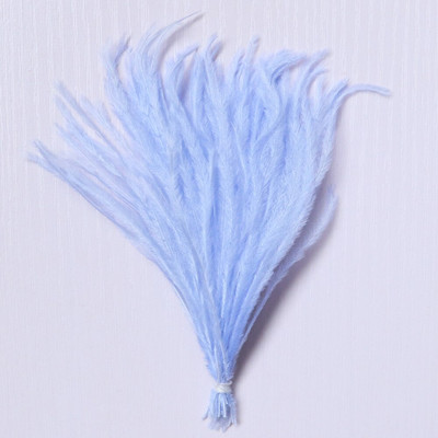 1 δέσμη φτερά στρουθοκαμήλου με νήμα βαμμένα πολύχρωμα 10-15/15-18 εκ. χνουδωτά λοφία για διακόσμηση τσάντας ρούχων Χειροτεχνία ραπτικής