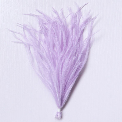 1 δέσμη φτερά στρουθοκαμήλου με νήμα βαμμένα πολύχρωμα 10-15/15-18 εκ. χνουδωτά λοφία για διακόσμηση τσάντας ρούχων Χειροτεχνία ραπτικής
