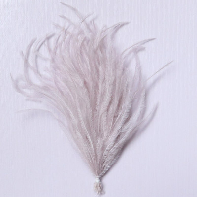 1 δέσμη φτερά στρουθοκαμήλου με νήμα βαμμένα πολύχρωμα 10-15/15-18 εκ. χνουδωτά λοφία για διακόσμηση τσάντας ρούχων Χειροτεχνία ραπτικής