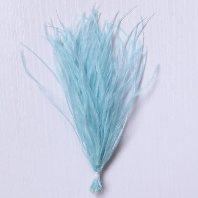 1 δέσμη φτερά στρουθοκαμήλου με νήμα βαμμένα πολύχρωμα 10-15/15-18 εκ. χνουδωτά λοφία για διακόσμηση τσάντας ρούχων Χειροτεχνία ραπτικής