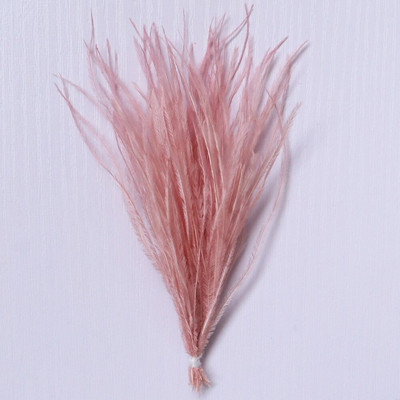 1 δέσμη φτερά στρουθοκαμήλου με νήμα βαμμένα πολύχρωμα 10-15/15-18 εκ. χνουδωτά λοφία για διακόσμηση τσάντας ρούχων Χειροτεχνία ραπτικής