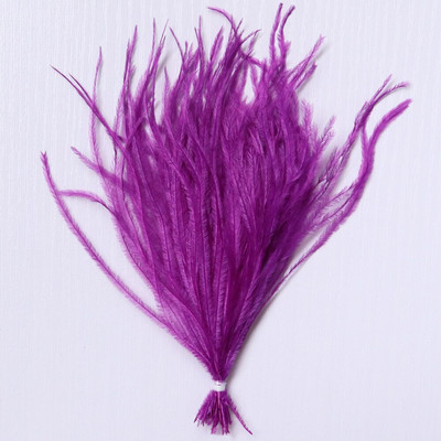 1 δέσμη φτερά στρουθοκαμήλου με νήμα βαμμένα πολύχρωμα 10-15/15-18 εκ. χνουδωτά λοφία για διακόσμηση τσάντας ρούχων Χειροτεχνία ραπτικής