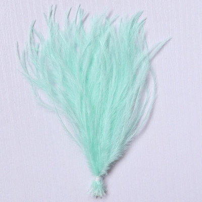 1 δέσμη φτερά στρουθοκαμήλου με νήμα βαμμένα πολύχρωμα 10-15/15-18 εκ. χνουδωτά λοφία για διακόσμηση τσάντας ρούχων Χειροτεχνία ραπτικής