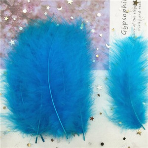 Pene naturale de curcan Pene 4-6 inch10-15cm Pene de marabu de pui multicolore DIY Artizanat Bijuterii de nunta Decorare 50 buc