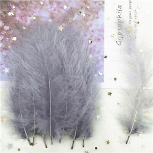 Pene naturale de curcan Pene 4-6 inch10-15cm Pene de marabu de pui multicolore DIY Artizanat Bijuterii de nunta Decorare 50 buc