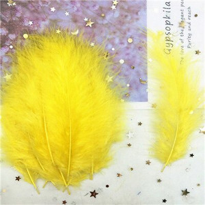 Pene naturale de curcan Pene 4-6 inch10-15cm Pene de marabu de pui multicolore DIY Artizanat Bijuterii de nunta Decorare 50 buc