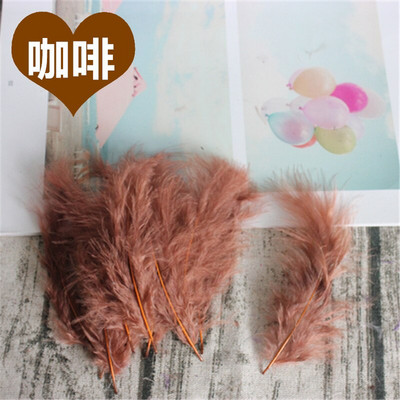 Pene naturale de curcan Pene 4-6 inch10-15cm Pene de marabu de pui multicolore DIY Artizanat Bijuterii de nunta Decorare 50 buc