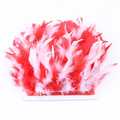 1 метър боядисани в зелено пуешко перце ресни 4-6 инча Chandelle Plumas Fluffy за занаяти ръкоделие Декорация на сватбена рокля